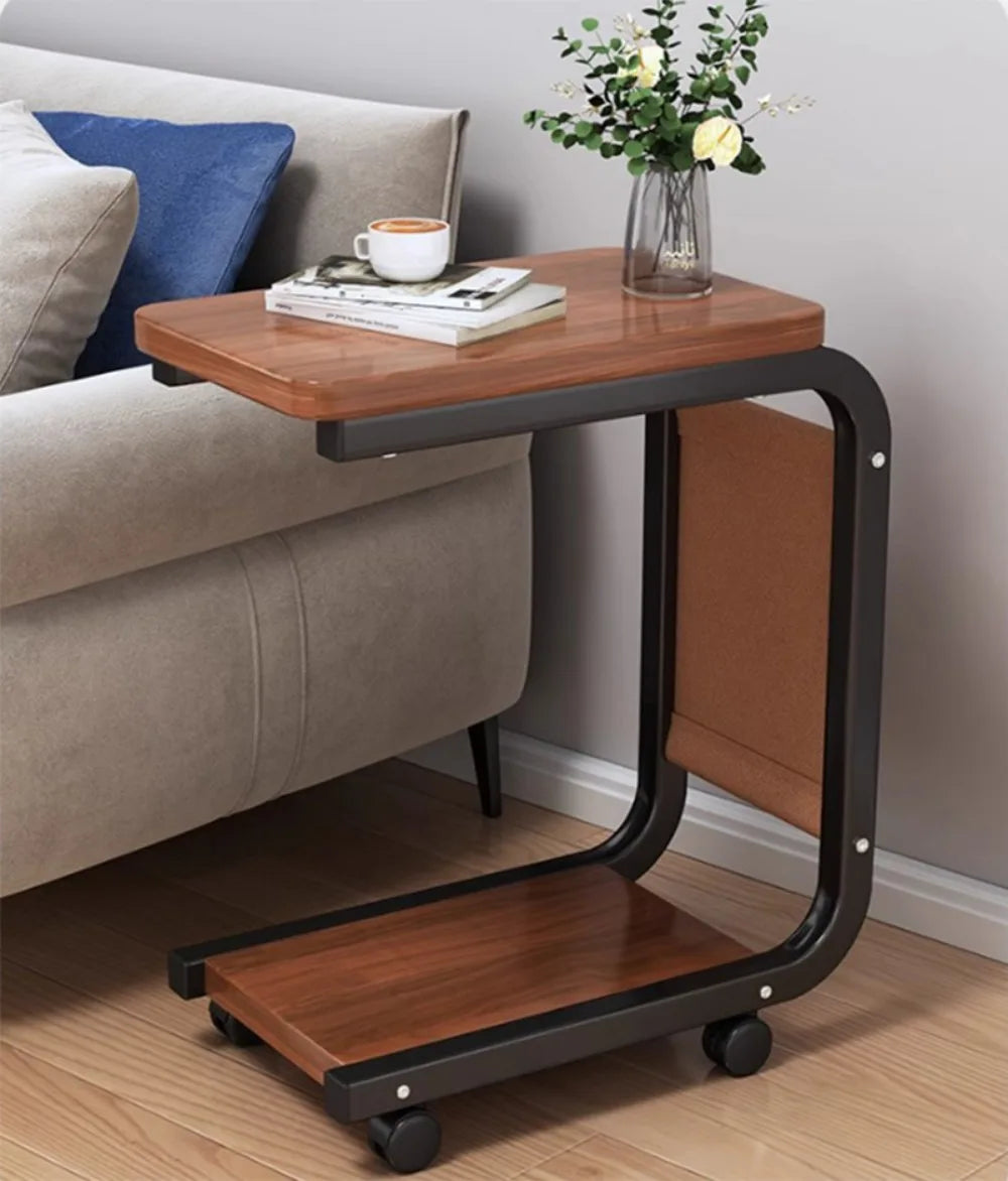 Side Table C Shaped for Sofa Coffee End Tables for Living Room Bedside Tables UK