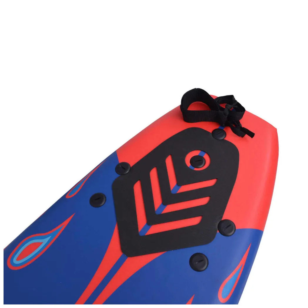 vidaXL Surfboard Blue and Red 170 cm