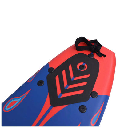 vidaXL Surfboard Blue and Red 170 cm