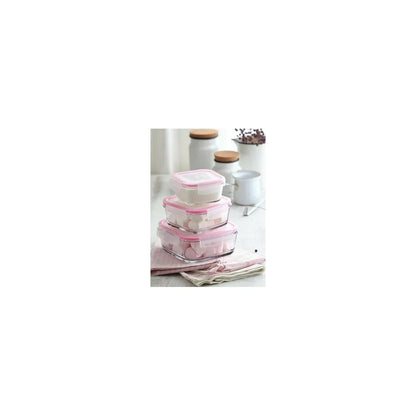 Glass Food Storage Container 1150Cc Assorted Colours