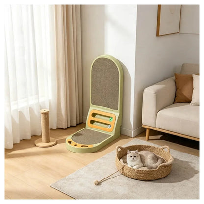 L-Shaped Cat Scratcher Board - Thickened Scratching Pad & Lounge Bed