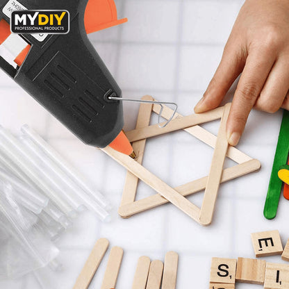 Hot Melt Glue Gun With Anti Drip Nozzle Including 100 Glue Sticks