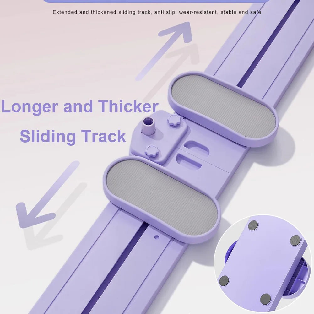 5in1 Folding Hip Leg Exerciser Ski Practice Machine W/ Timer and Tension Rope