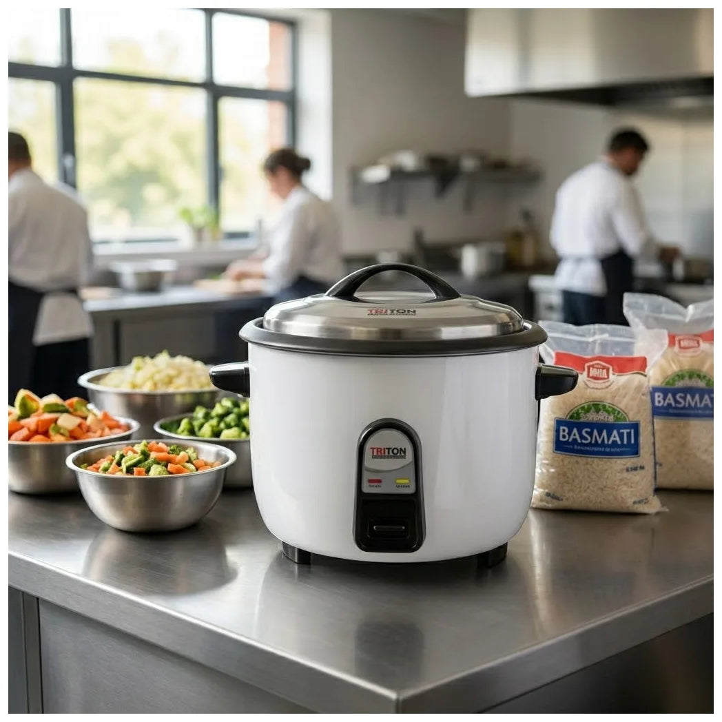 Rice Cooker 10 Litre Triton White Inner Pot 3000W Energy – Efficient