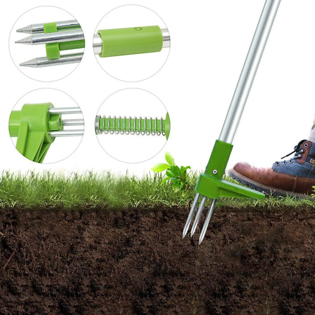 Weed Puller Weeder Twister Twist Pull Claw Garden Lawn Root Killer Remover Tool