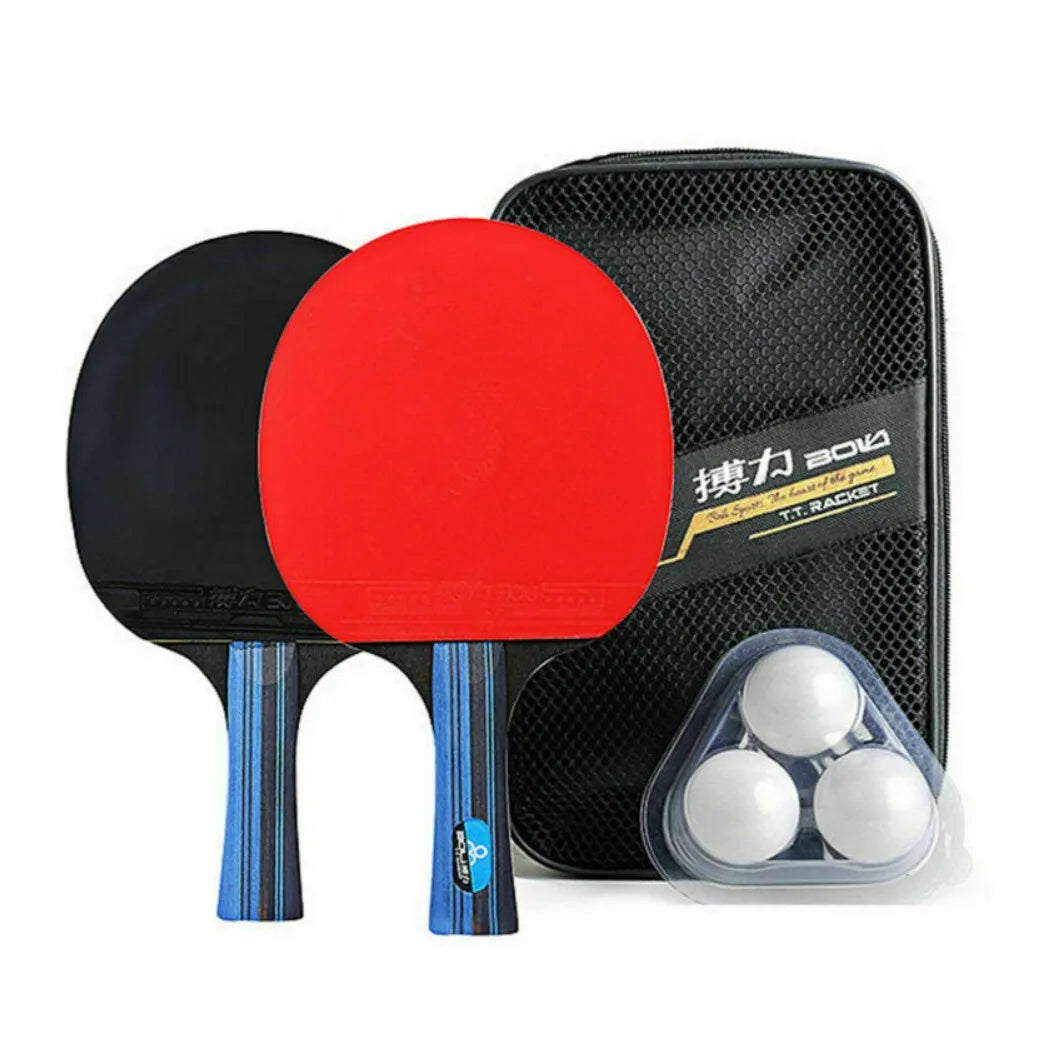 New speed and spin PPong Table Tennis Set / rackets with 2 Bats,3 Balls & Bag