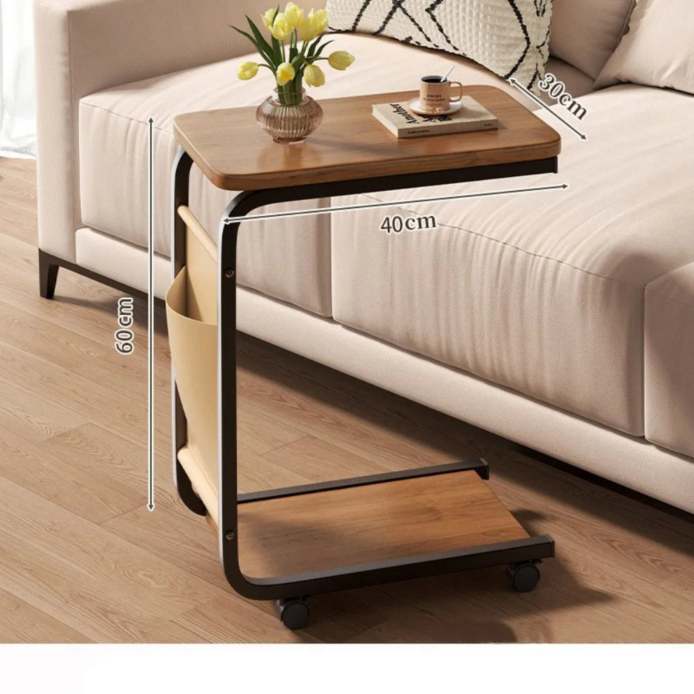 Side Table C Shaped for Sofa Coffee End Tables for Living Room Bedside Tables UK