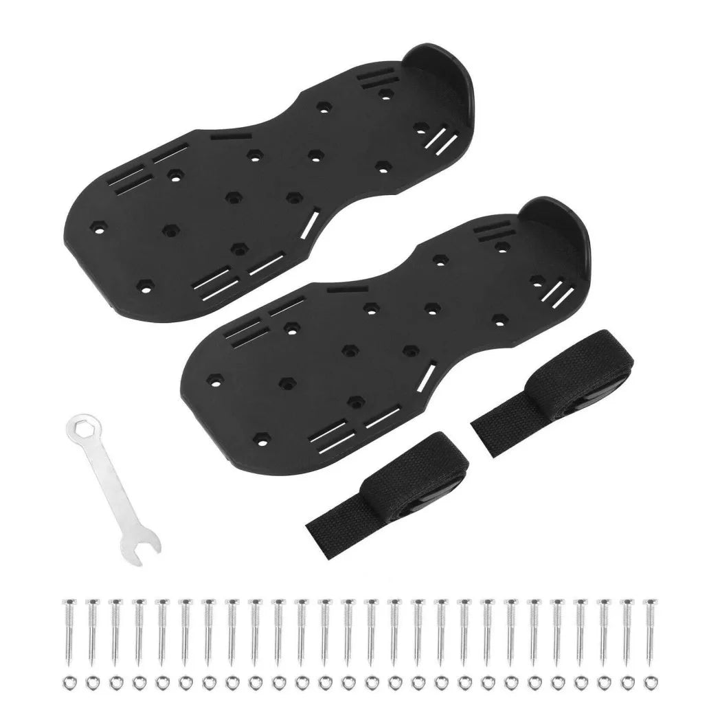 Nail Spiked Shoes 40 MM Studded Soles Spikes Self Flooring Screed Resin Tiling-Black