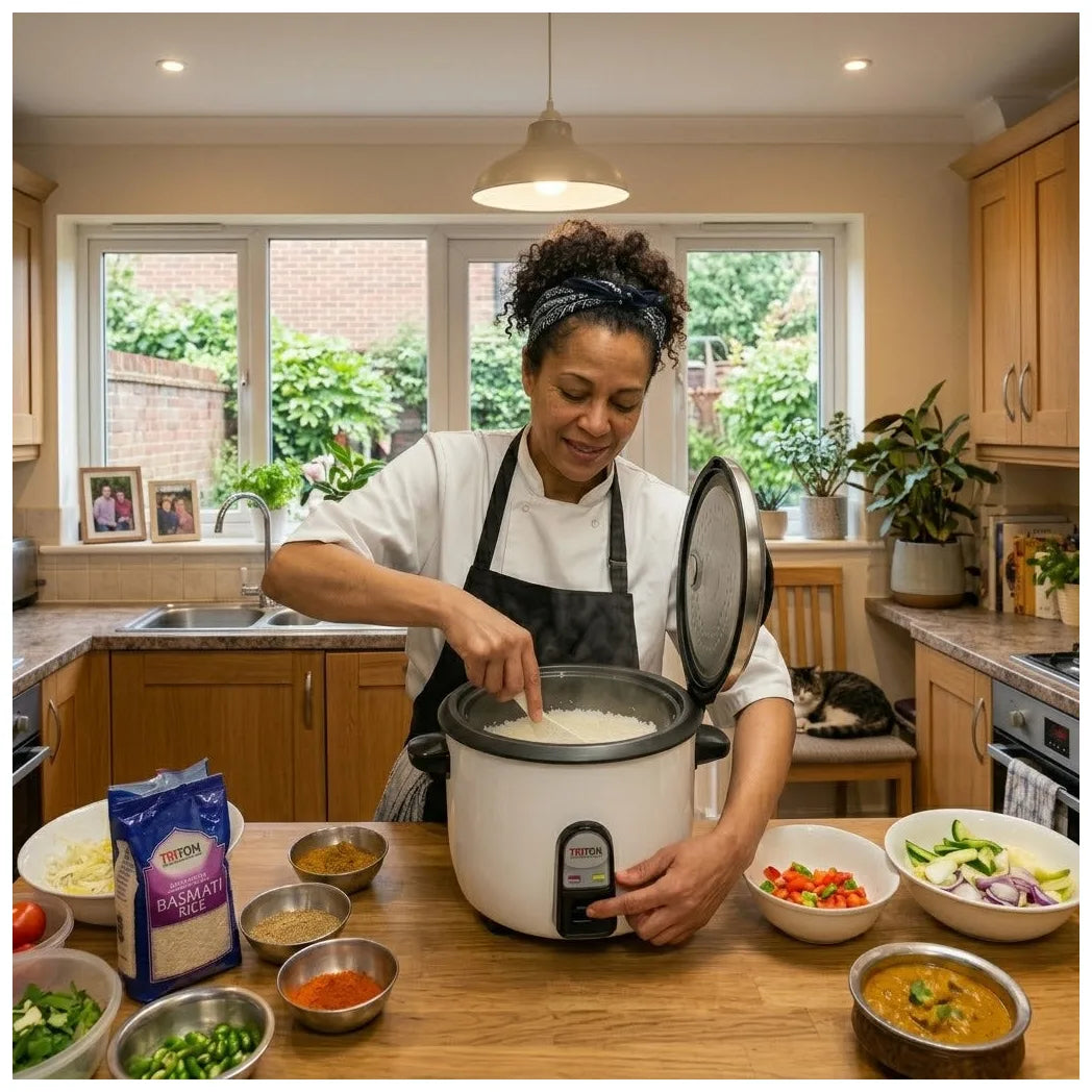 Rice Cooker 10 Litre Triton White Inner Pot 3000W Energy – Efficient