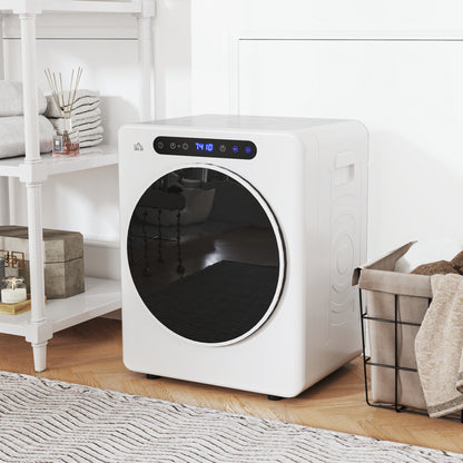 HOMCOM 4kg Compact 40-60℃  Tumble Dryer - White