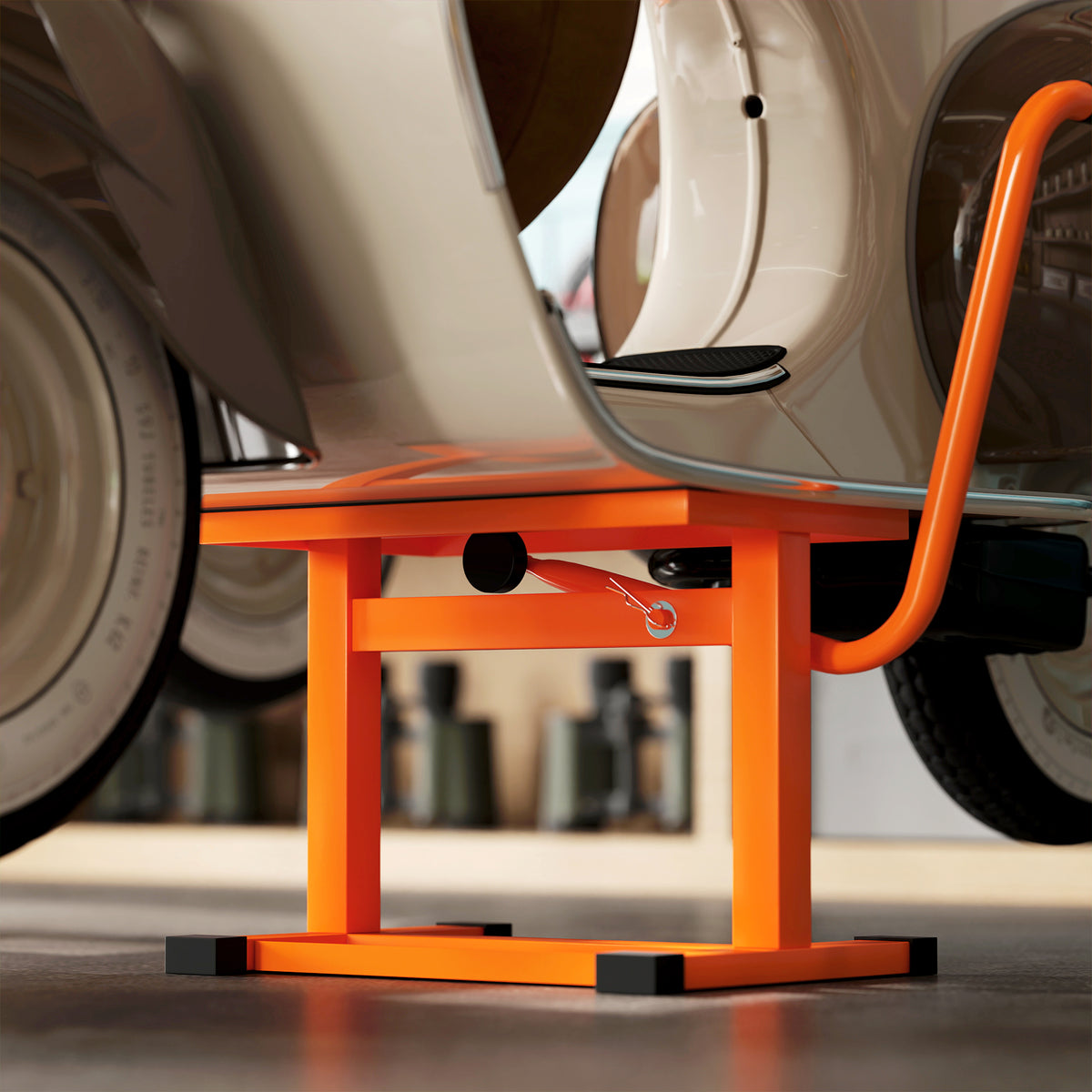 DURHAND Steel Motorbike Jack Lift, 27.5 / 39.5 H cm - Orange