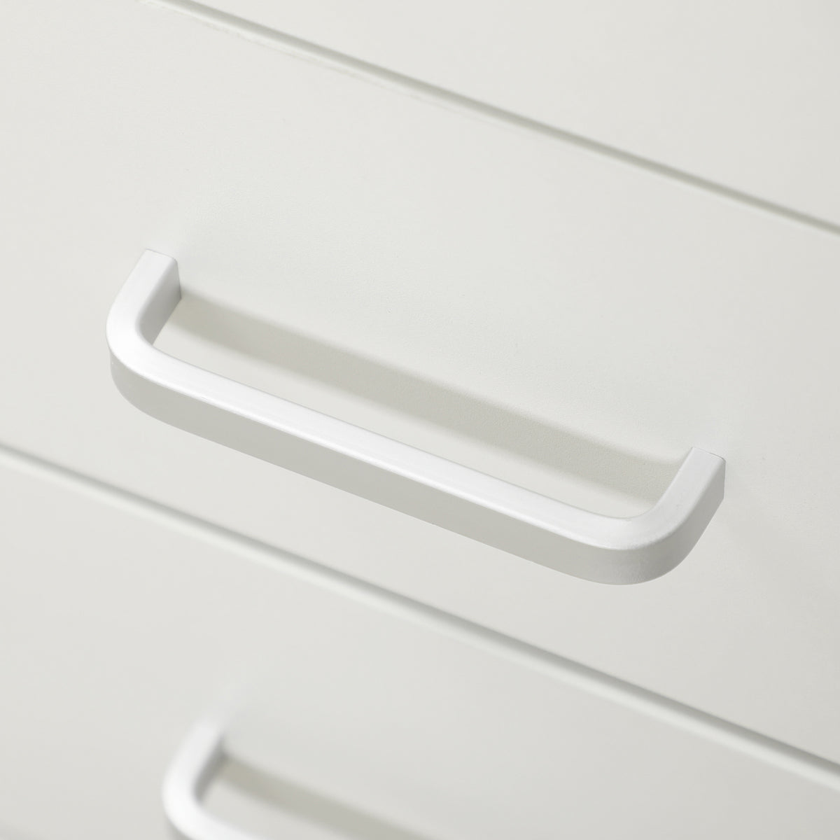 HOMCOM Computer Desk, Home Office Desk with Lockable Drawer, Storage Shelf for Study Bedroom, 110 x 50 x 76 cm, White