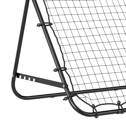 HOMCOM Adjustable Rebounder Net Kickback Target Goal for Teens Adults Training, Black