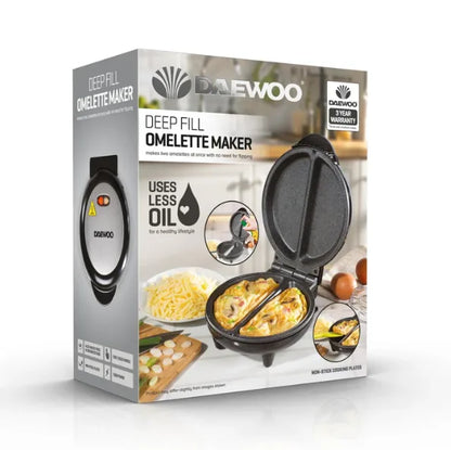 Daewoo Non Stick Deep Fill Omelette Maker 750 Watt