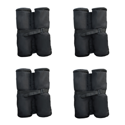 4 Pc Gazebo Sand Bag Weight Set-Black