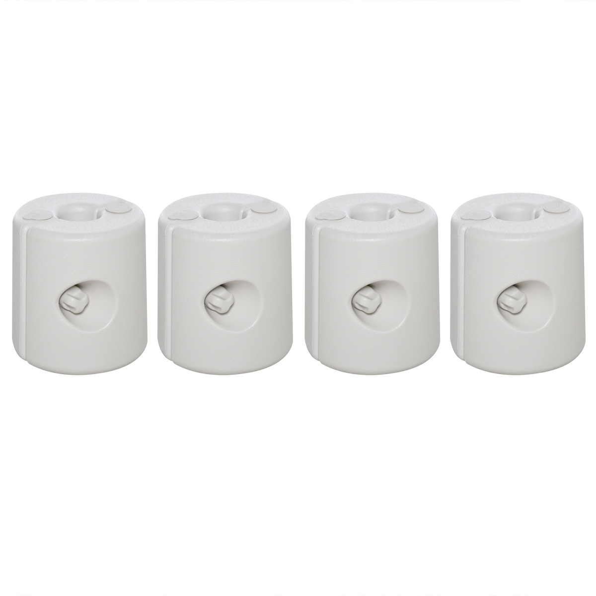 Tent Weight Base, 4pcs Plastic Anchor Weights-White