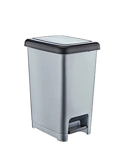 Plastic Kitchen Bathroom Slim Pedal Bin 15 Litre