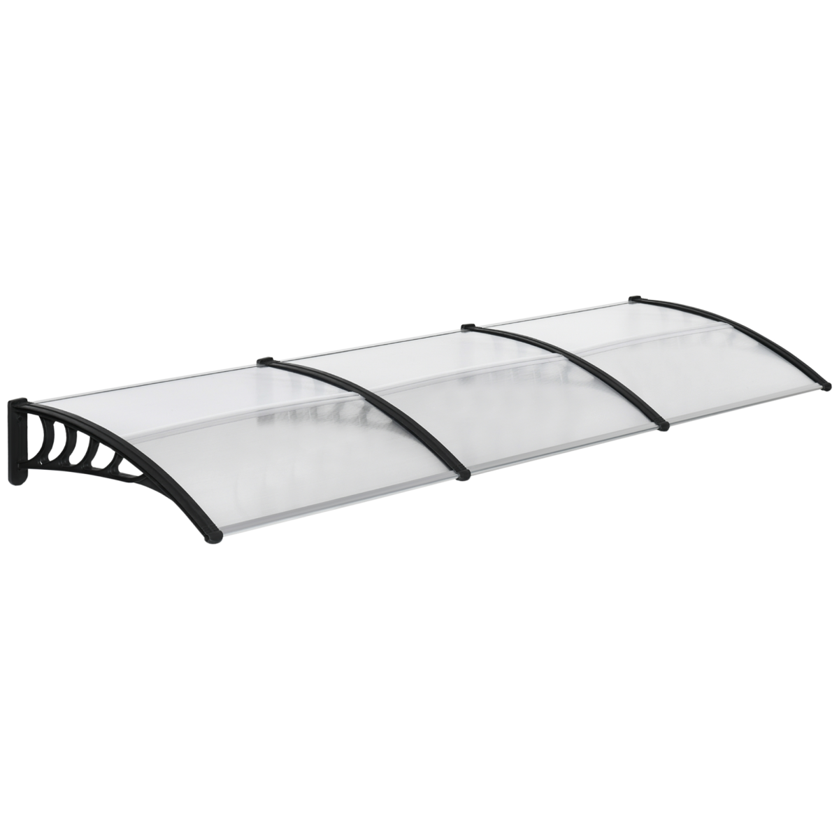 Front Door Canopy, Outdoor Awning, 300 x 100cm Rain Shelter Clear 300x100