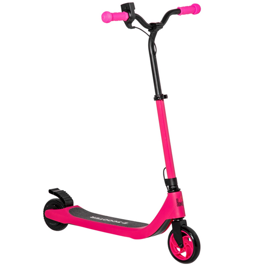 120W Electric Scooter w/ Battery Level Display, Rear Break - Pink HOMCOM