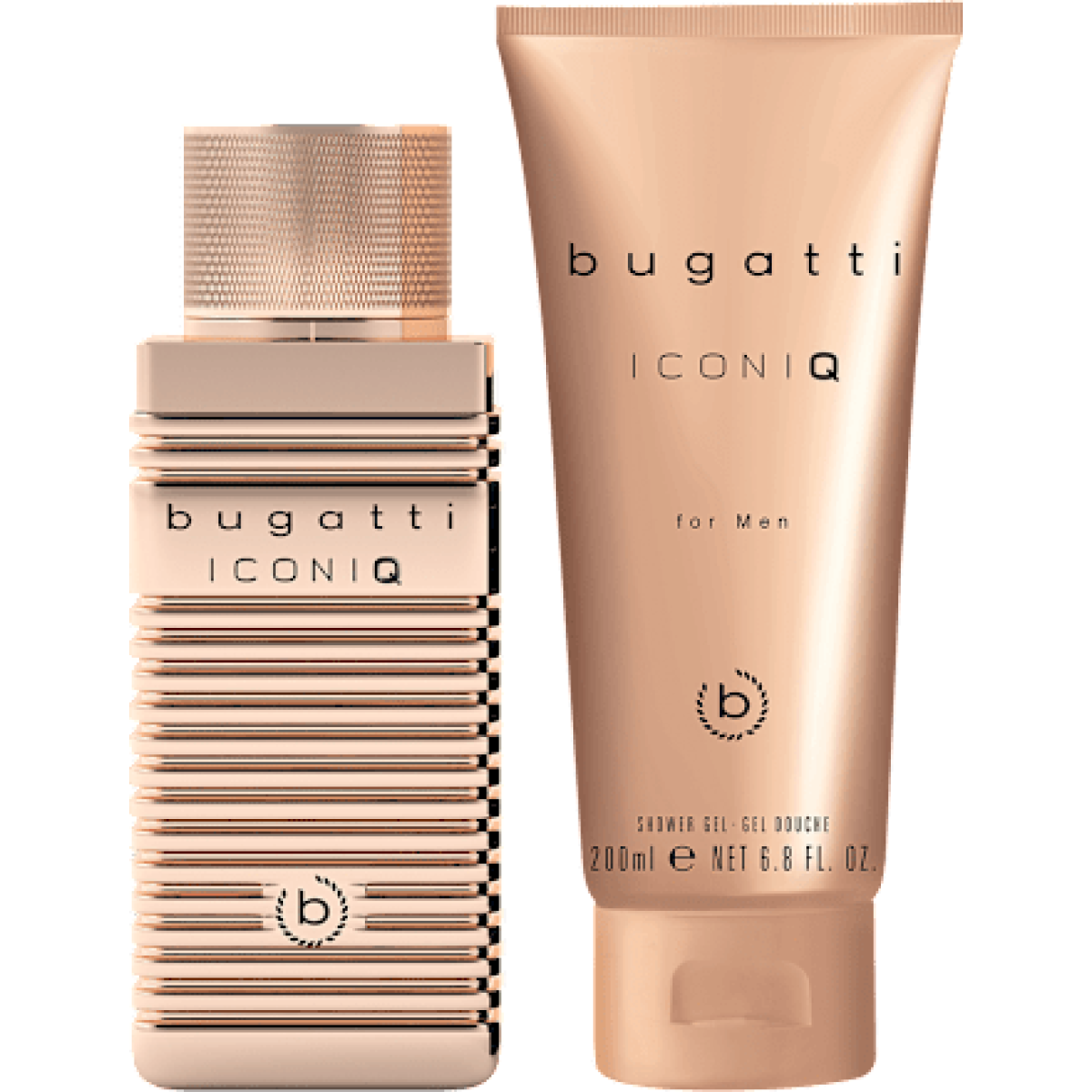 Bugatti Iconiq Gold For Men Gift Set (Eau De Toilette Spray 100ml  Shower Gel 200ml)