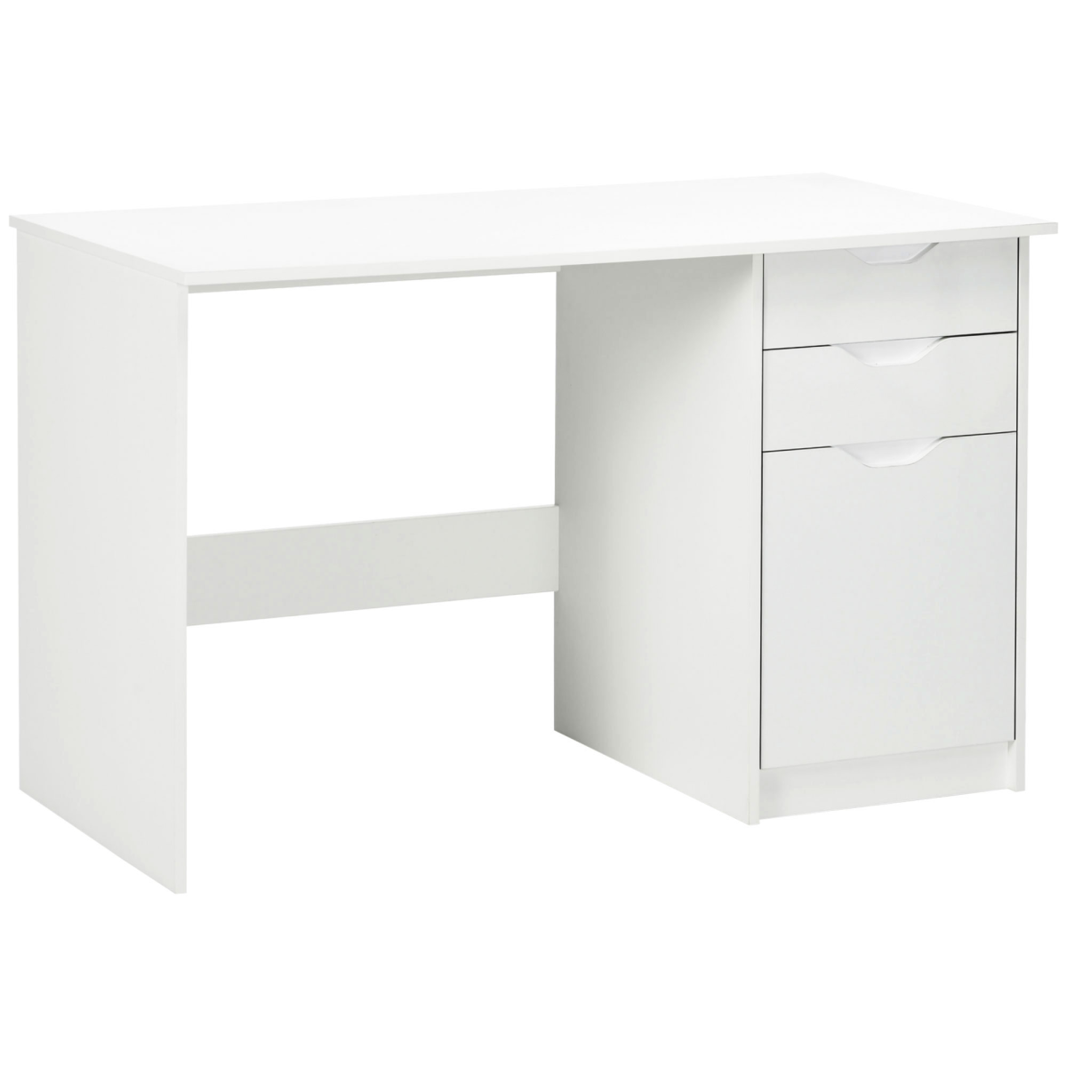 Computer ,Workstation White w/ Drawers Home Office