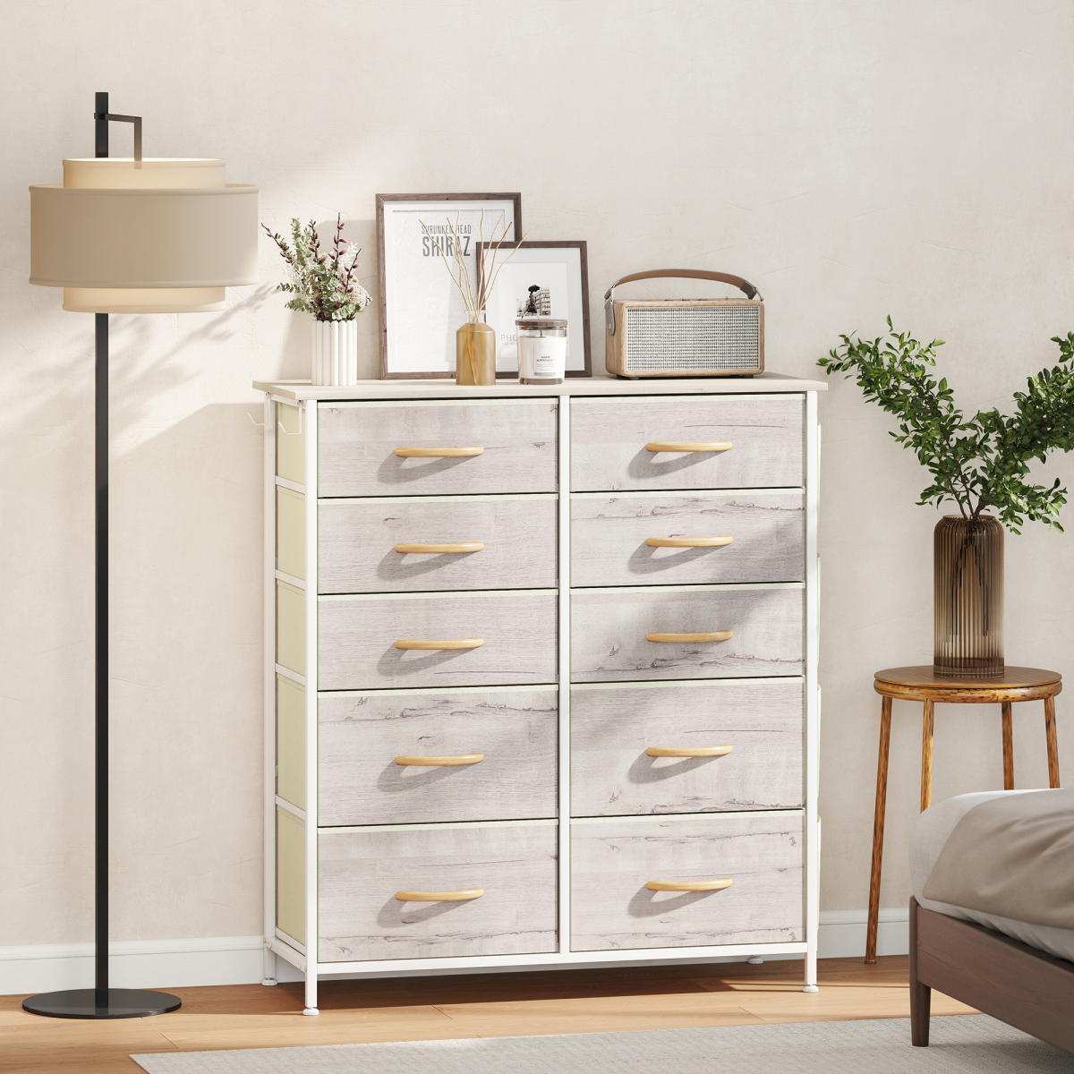 Wood Storage Chest of Drawers