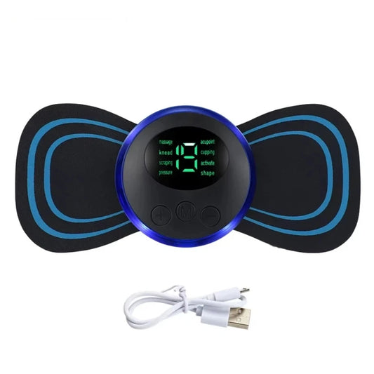 Portable Mini Electric Back & Shoulder Neck Back Massager 19 Levels and 8 Modes Cervical Massage Patch (US Logistics For USPS/DHL/Fedex/UPS. No designated logistics accepted，TK/TMEU only For self-pickup）
