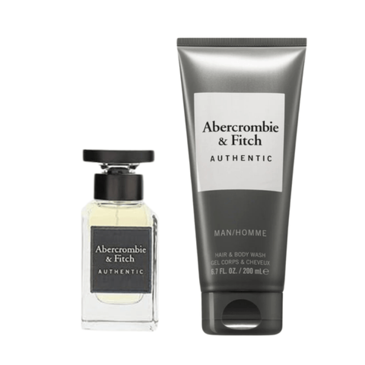 Abercrombie & Fitch Authentic Man Gift Set (Eau De Toilette Spray 50ml  Body wash 200ml)