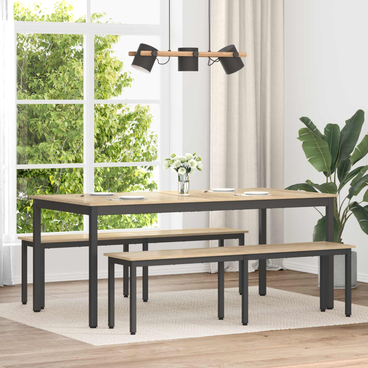 vidaXL Bench Sonoma 160 x 35 x 45 cm Engineered Wood