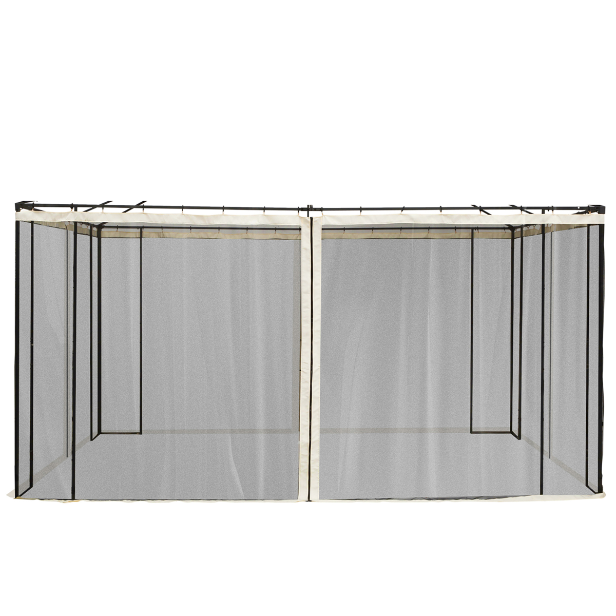 Outsunny 352 x 207cm Universal Replacement Gazebo Mesh Netting Screen Walls