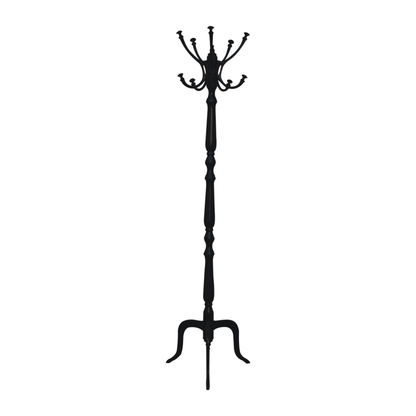 Artisan Furniture Black Coat Stand, 6 Hooks, Black