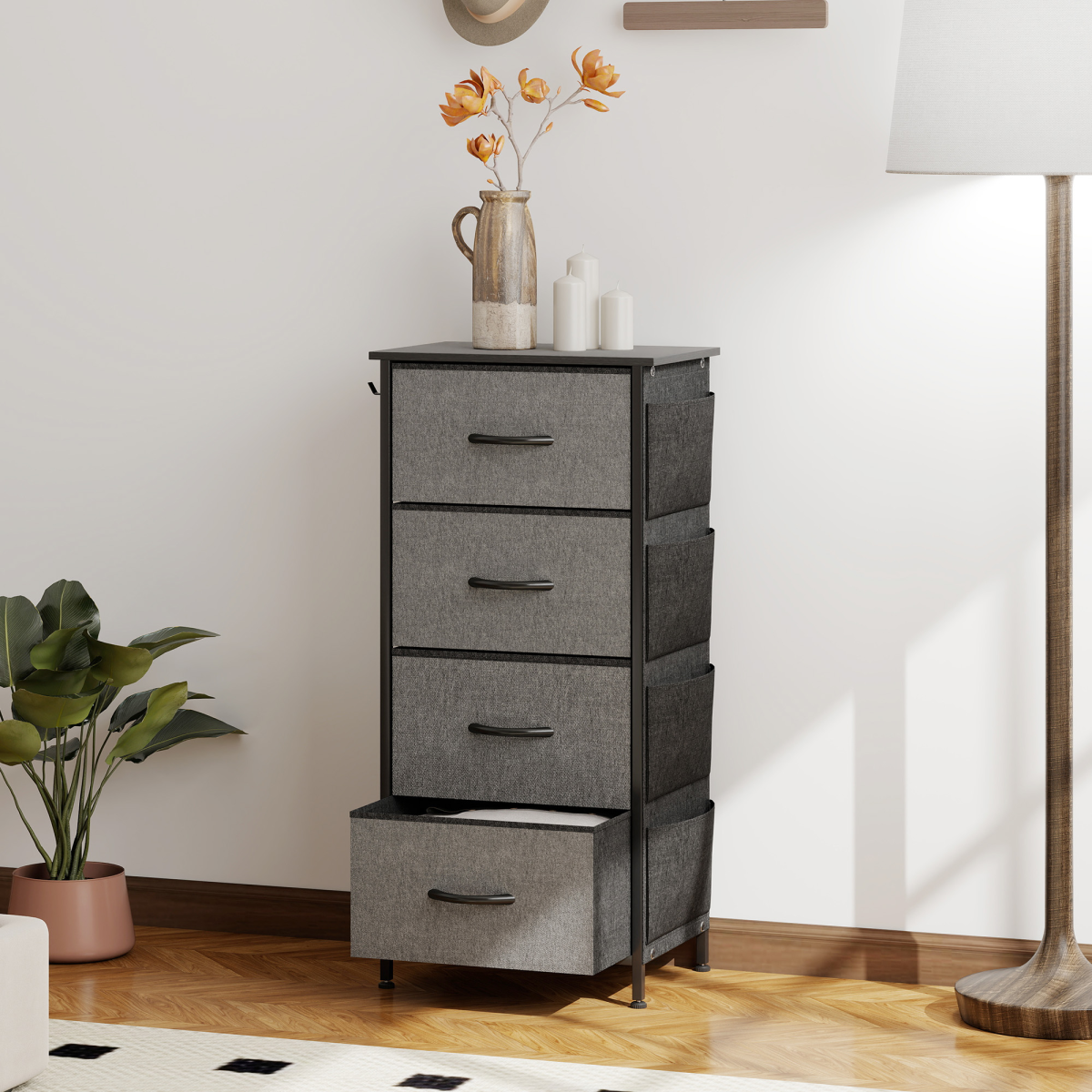 Wood Storage Chest of Drawers
