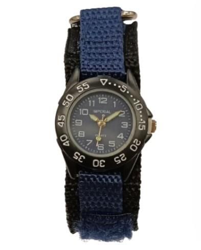 Imperial Children Girls & Boys Blue Mini Dial with Velcro Strap Easy Fasten Watch IMP428B CLEARANCE NEEDS RE-BATTERY