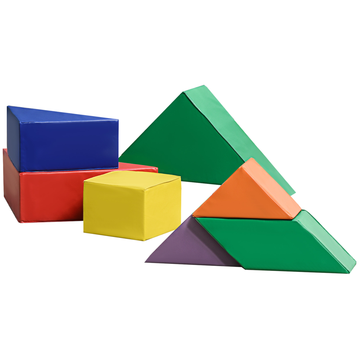 7 Pcs Kids Soft Foam Puzzle Play Blocks Set Learning Toddler Activity