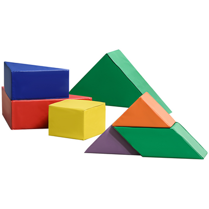 7 Pcs Kids Soft Foam Puzzle Play Blocks Set Learning Toddler Activity