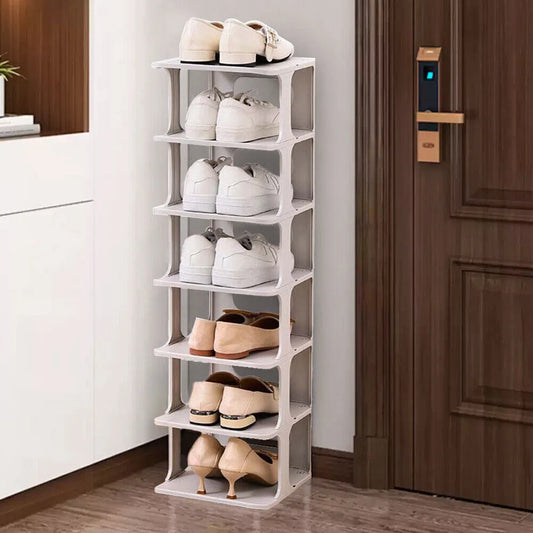 7 Tier Shoe Rack Tall Storage Shelf Unit Cabinet Home Organiser Footwear Stand