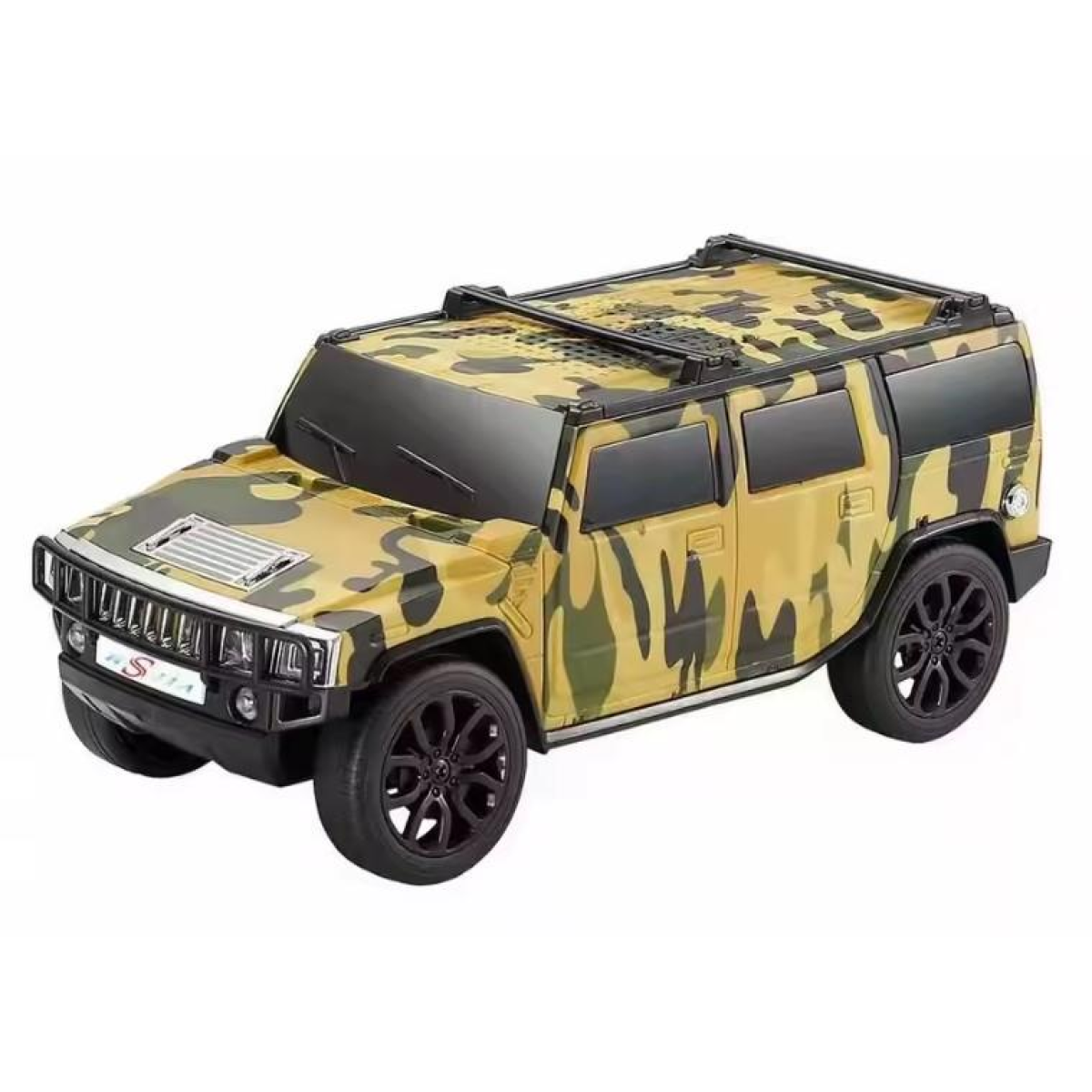 WSTER Wireless Bluetooth 8w Hummer 4x4 Truck Car Speaker with TF/USB/FM - CLASSIC - BEIGE