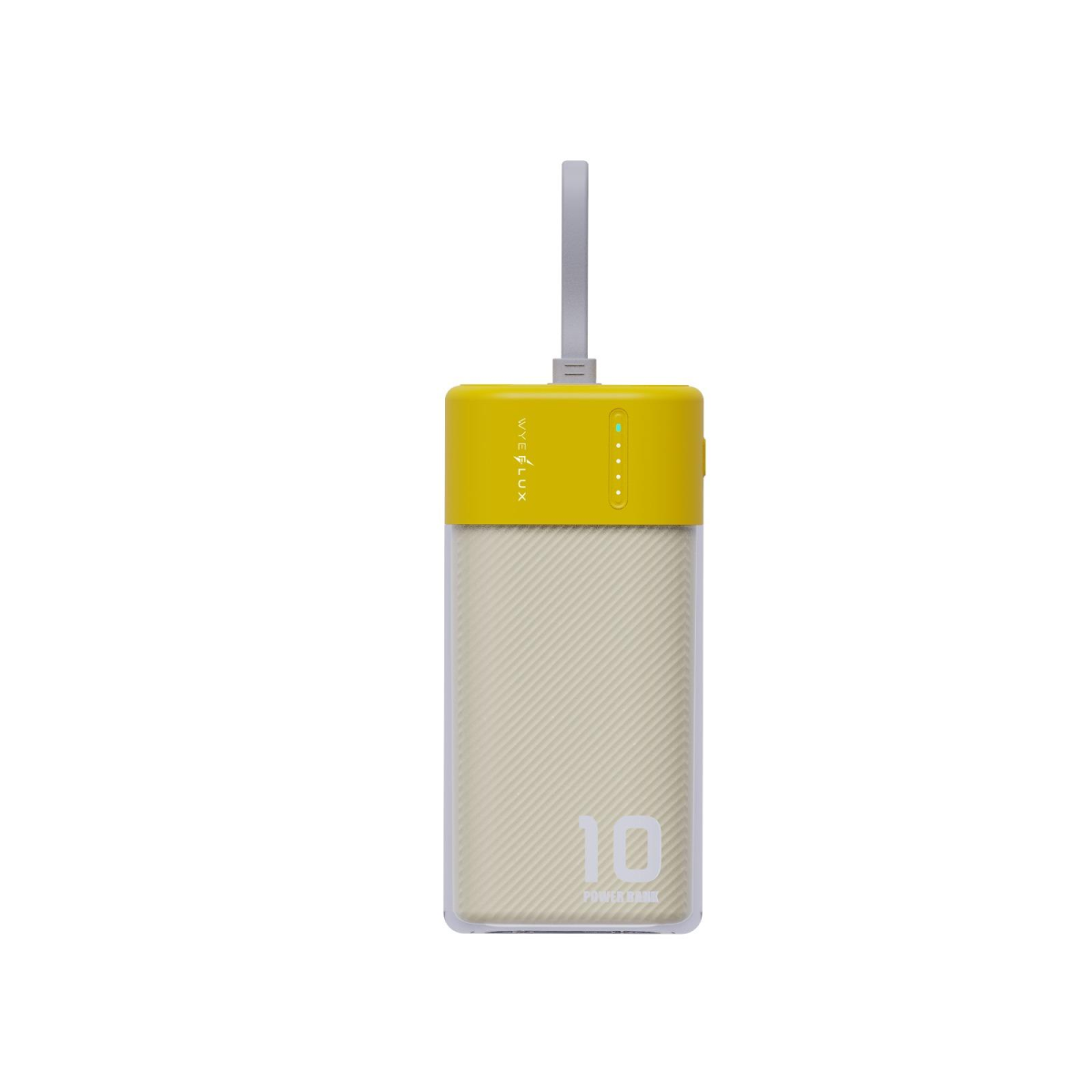 WYEFLUX 10000 mAh Mini Portable Power Bank - Yellow