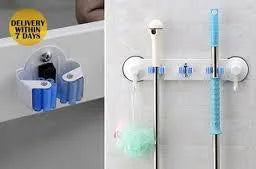 Broom Rack Holder With Suction Cup