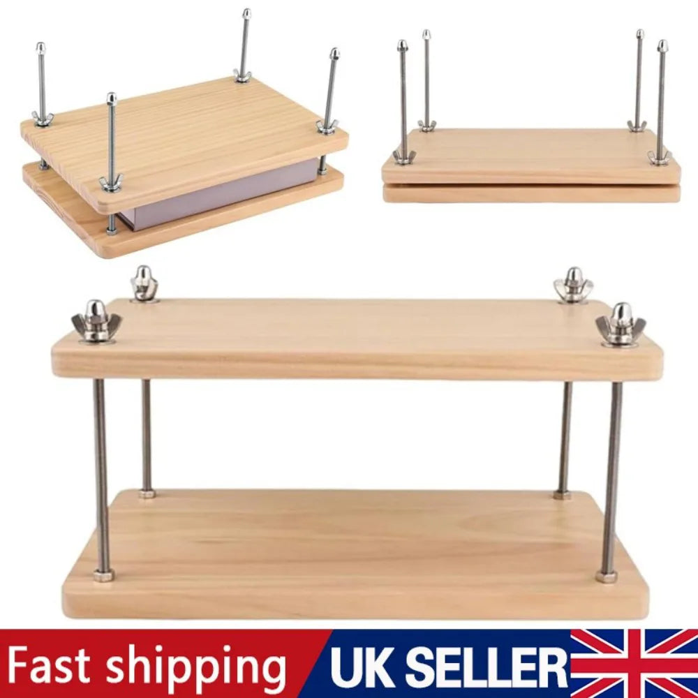 Home Wooden Book Press Multiuse Convenient Portable Sturdy Binding Press