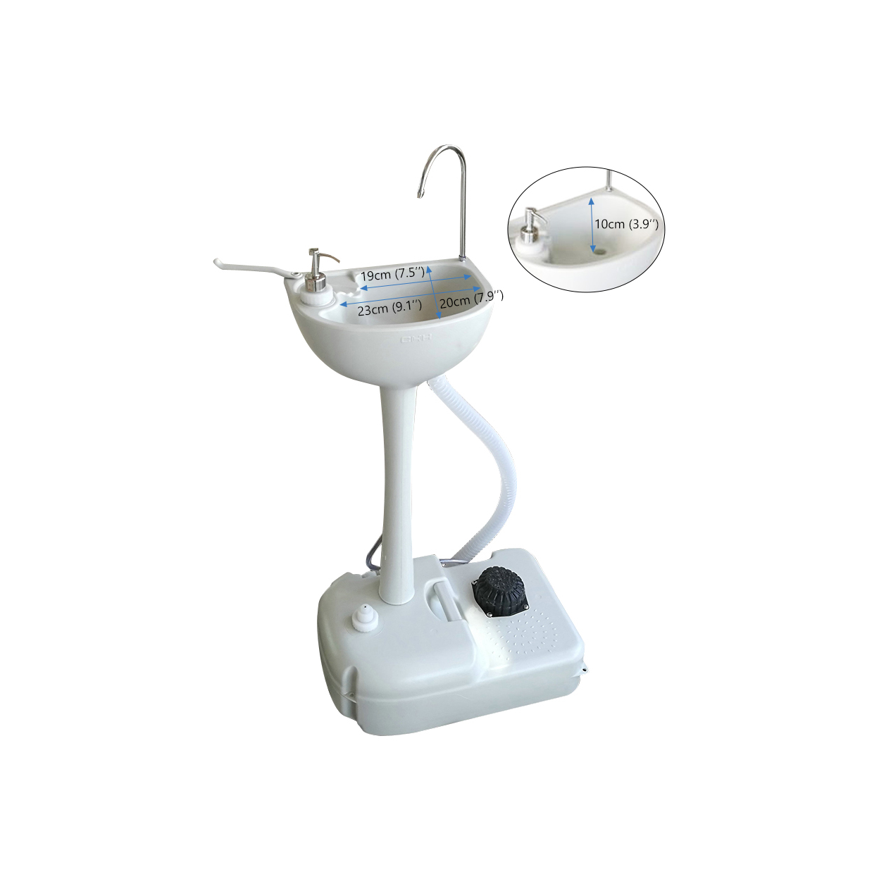 【Same Code：58361017】CHH-7701 Portable Removable Outdoor Wash Basin White