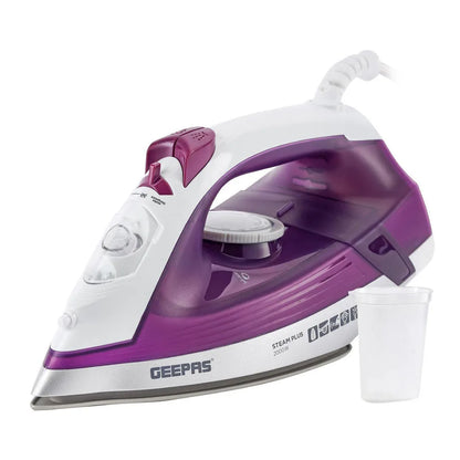 Clothes Steam Iron With Ceramic Soleplate 2000W Purple