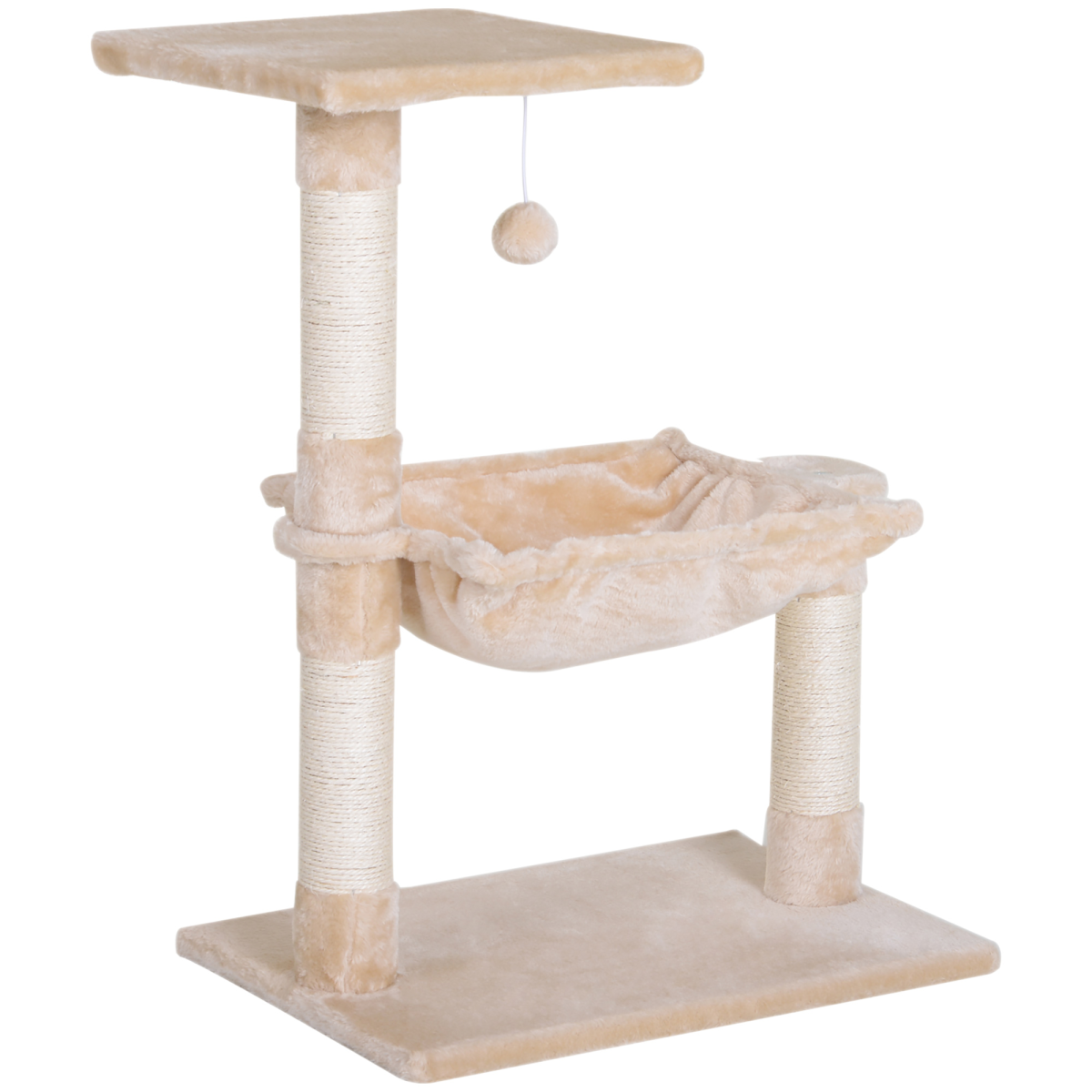 Cat Activity Tree Kitten Play Tower Palace Two-Tier w/ Sisal Scratching Post