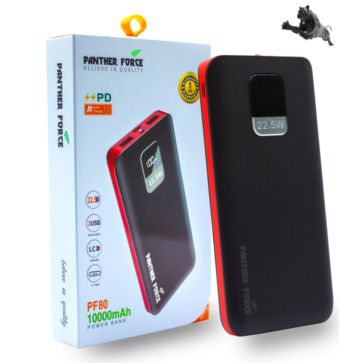Panther Force PD3.0 10000mah Power Bank