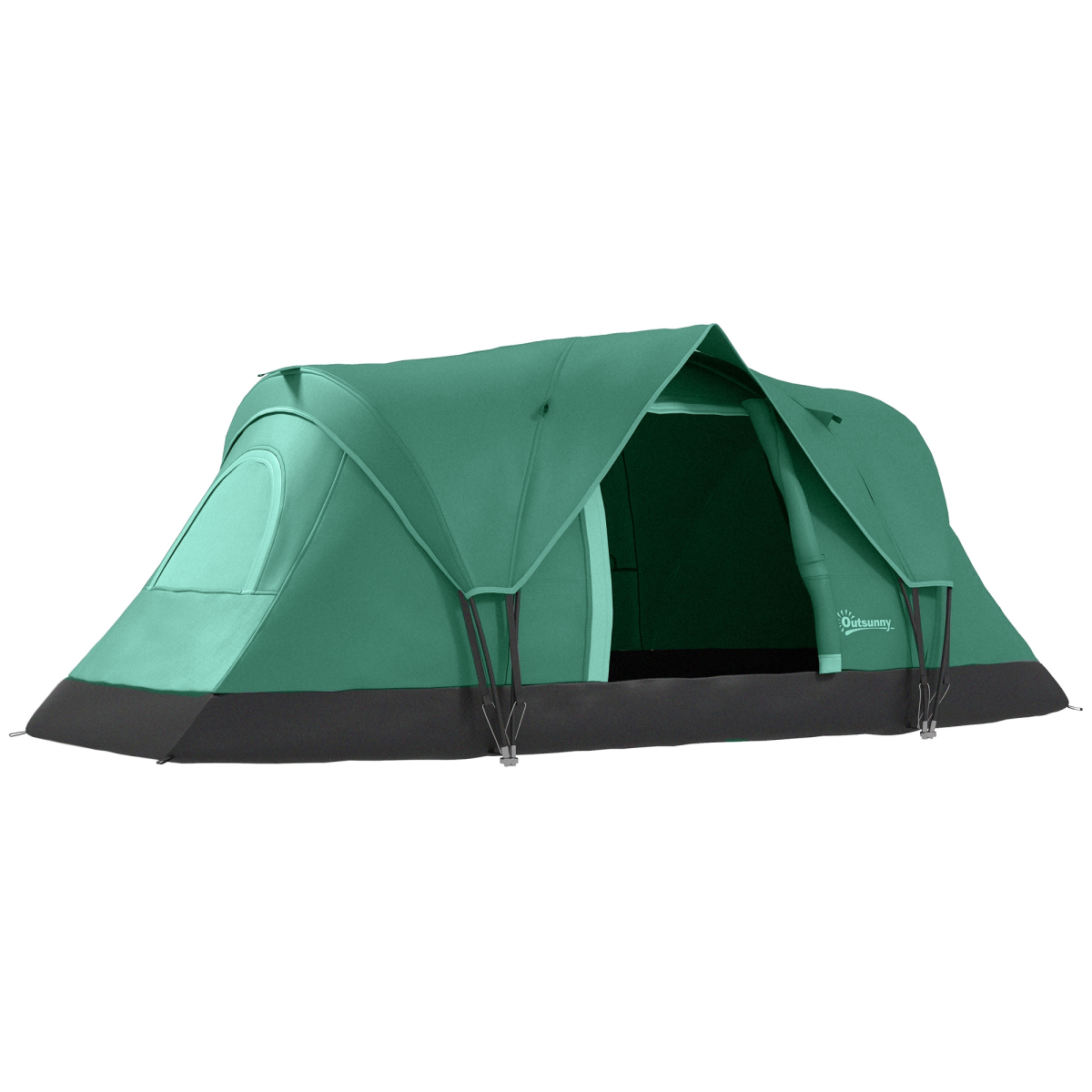 Outdoor  Camping Tent For 5-6 W/ Bag, Fiberglass & Steel Frame