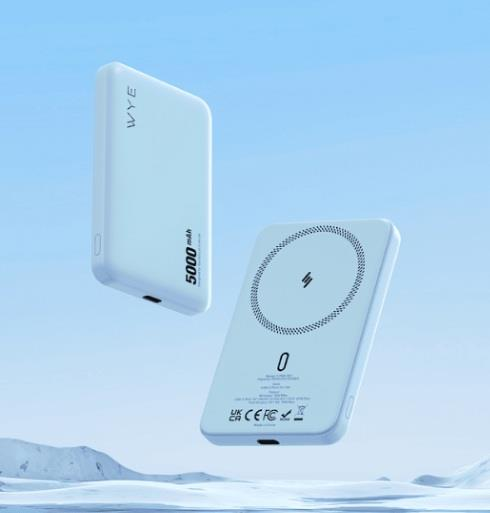 Wyeflux Slim Magnetic 5K Portable Power Bank - Blue