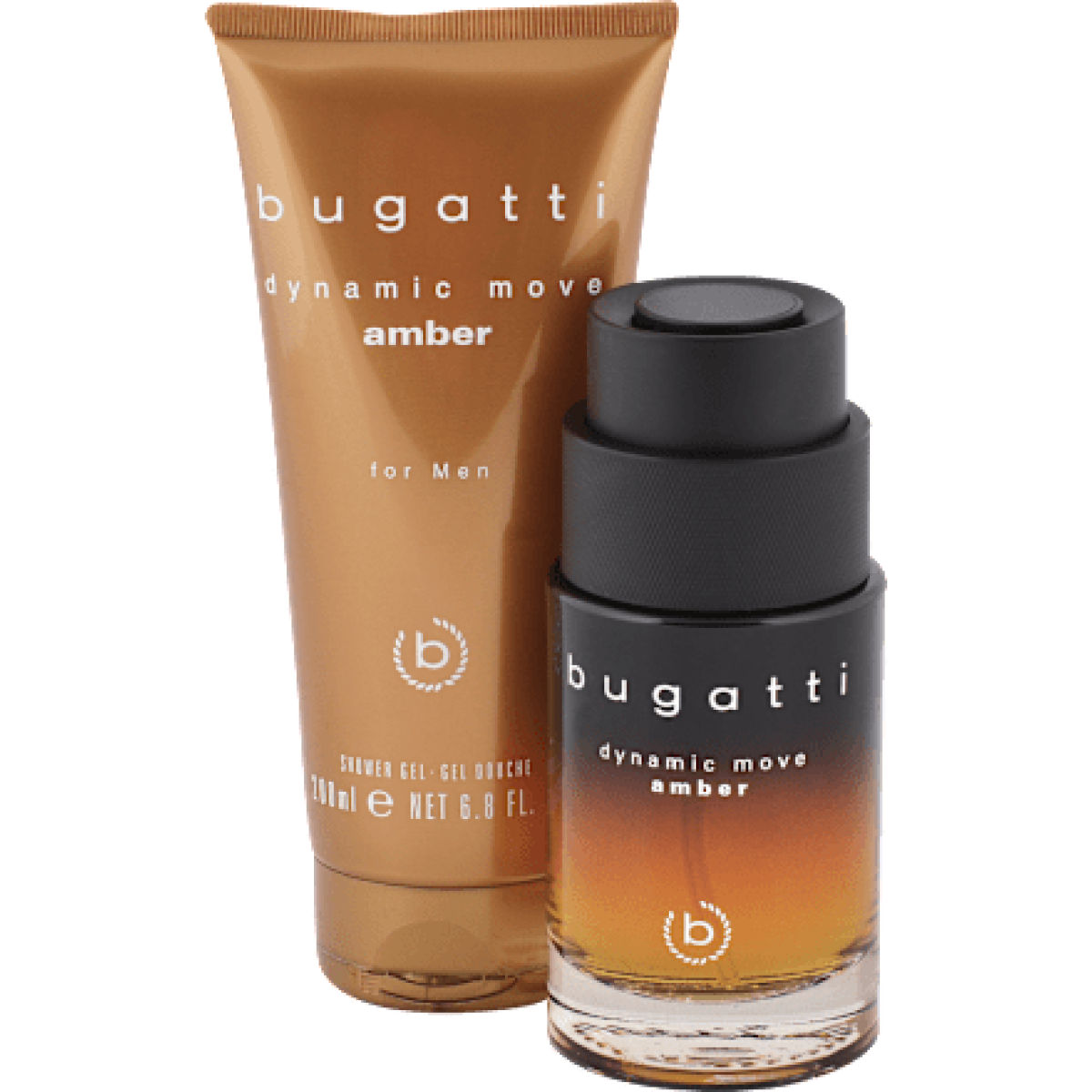 Bugatti Dynamic Move Amber For Men Gift Set (Eau De Toilette Spray 100ml  Shower Gel 200ml)