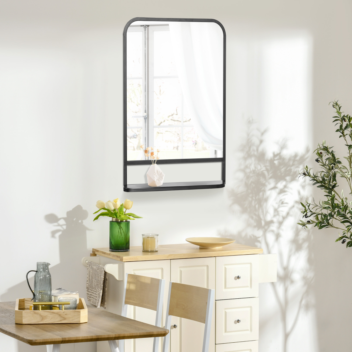 Bathroom Cabinet with Mirror ( Amazon Shipping)（Prohibited by WalMart）