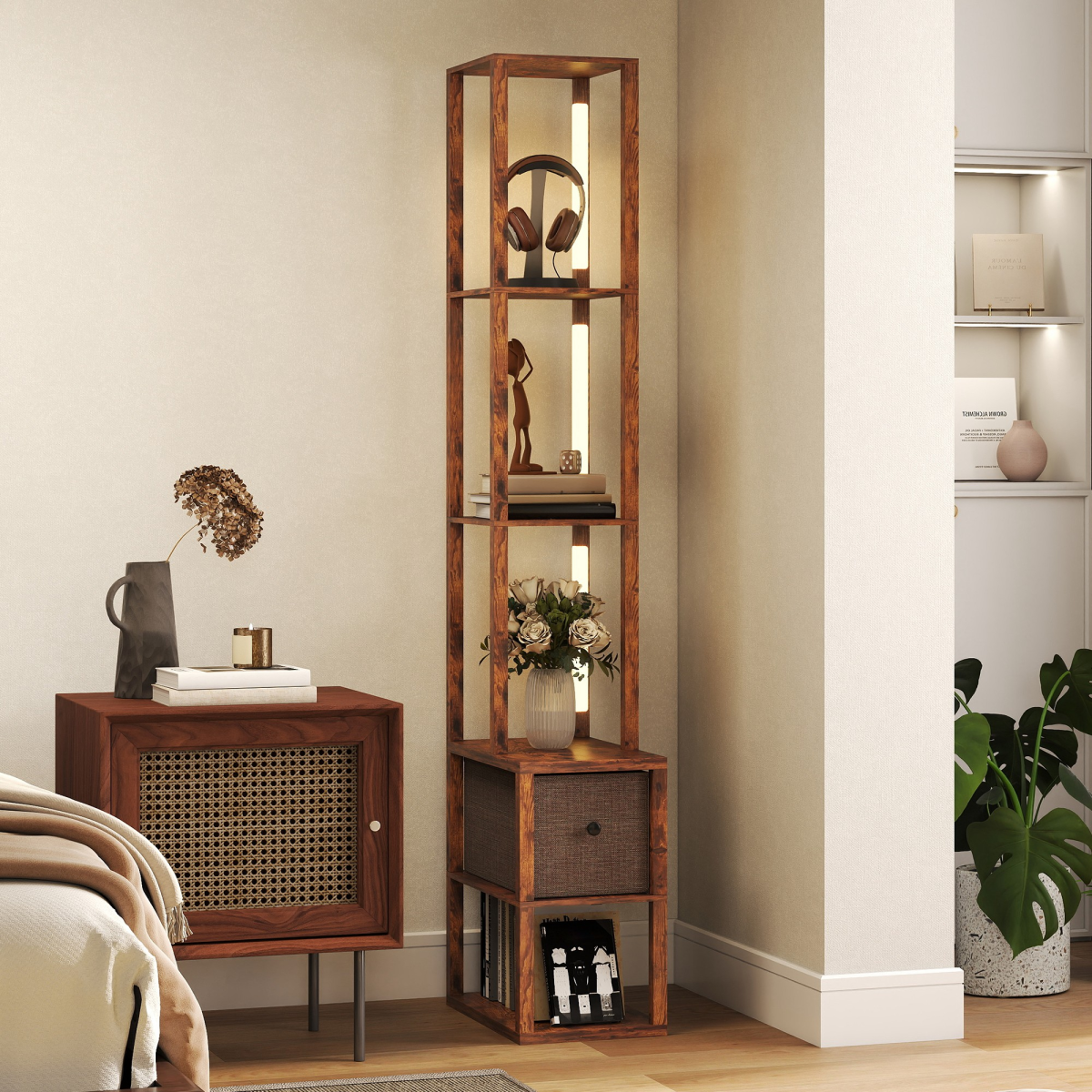 Bathroom Storage Cabinet-White