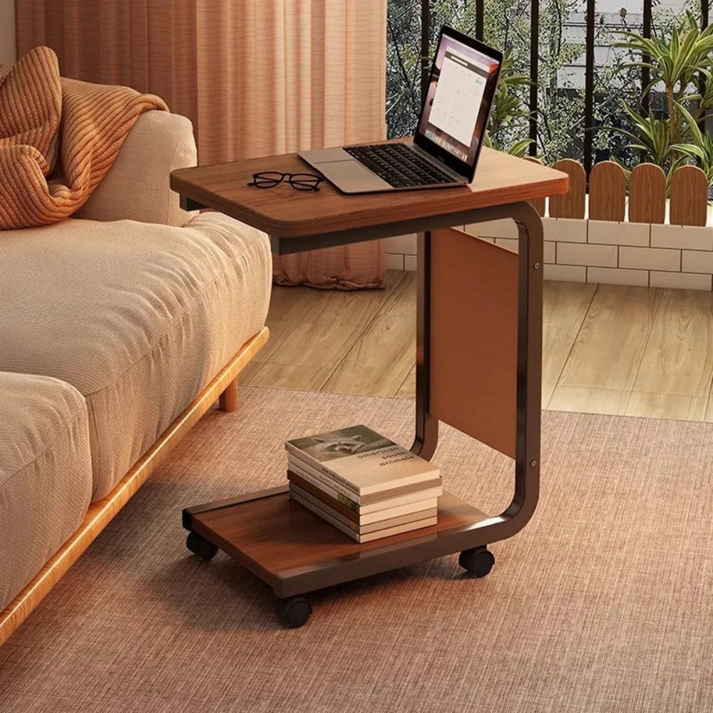 Side Table C Shaped for Sofa Coffee End Tables for Living Room Bedside Tables UK